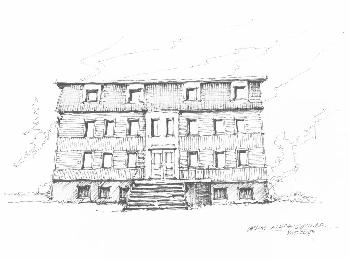 AR Tähelend's house at Tondi 27, Tallinn – drawing