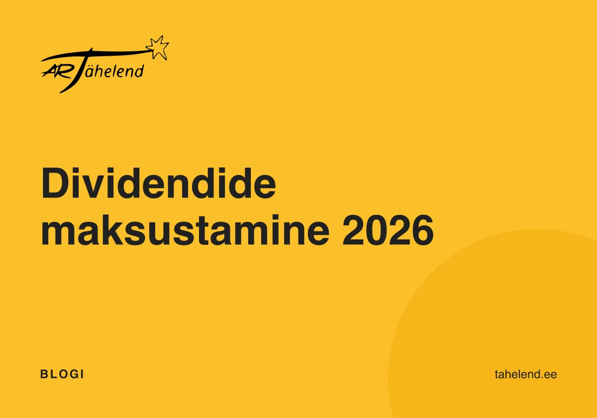 Dividendide maksustamine 2026